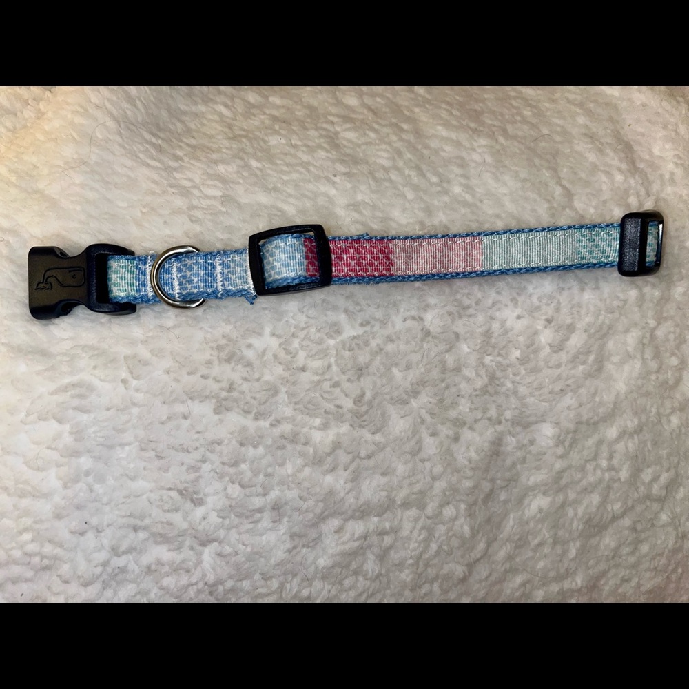 NWOT Vineyard Vines for Target Dog Collar Blue Pink Whales
